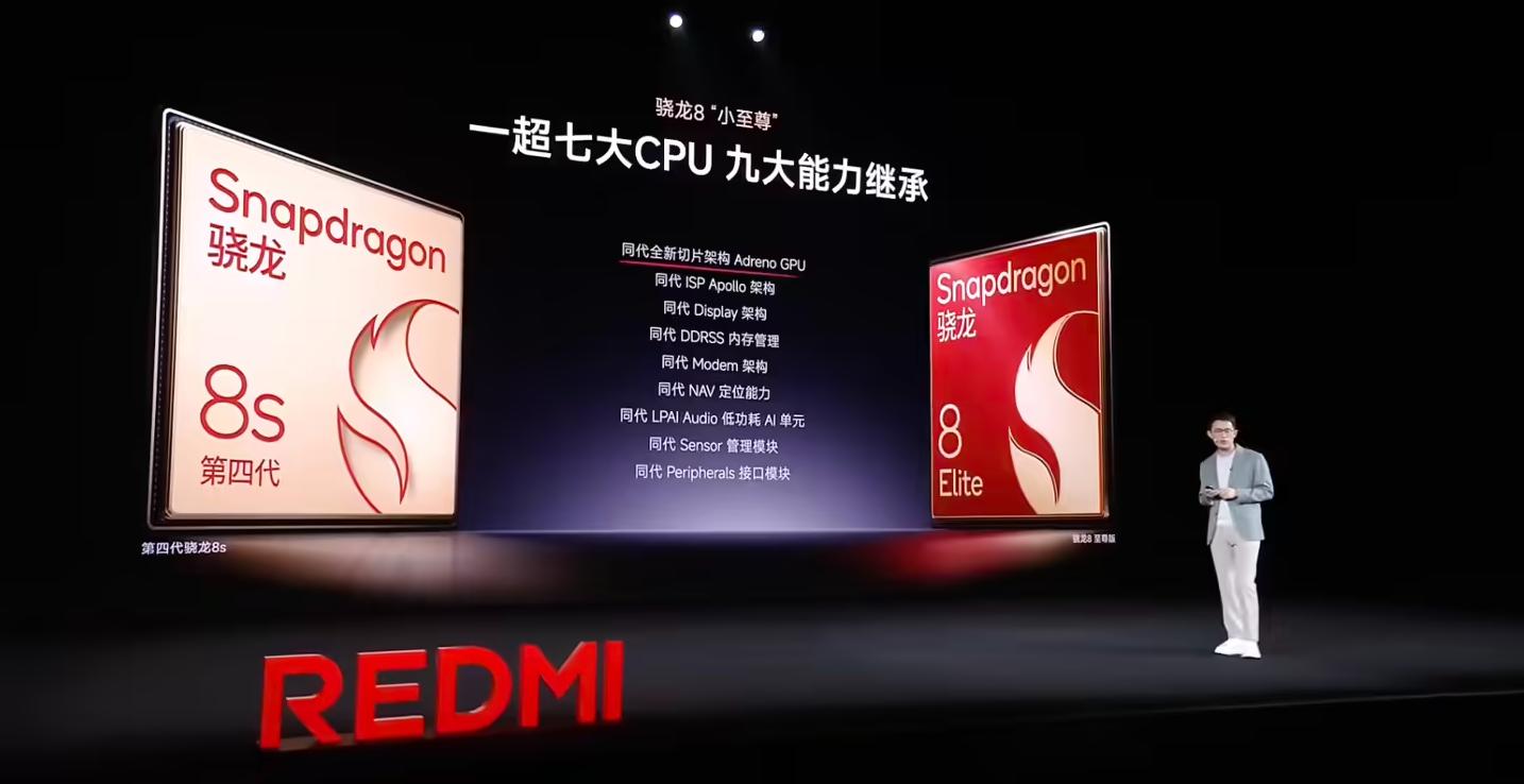 首發(fā)驍龍8s Gen4!REDMI Turbo 4 Pro正式發(fā)布:國補后1699起